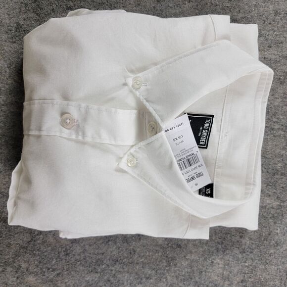 Todd Snyder Summerweight Favorite Button Down Shirt size XS White NWT $148 - Picture 11 of 12
